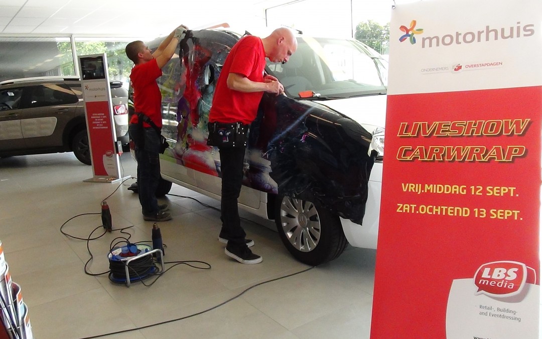 Succesvolle live carwrapshow bij Motorhuis Rotterdam